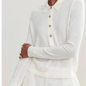 Jenni Kayne Cream Grayson Sweater Top